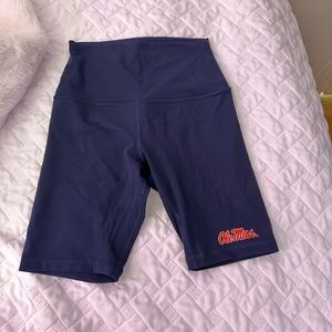 Ole Miss x Lulu Lemon Biker Shorts